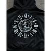 BeatStreet Y2K Gothic Unisex Hoodie Casual Chic Fashion Loose Fit Letter Print Basic Cardigan Sweatshirt Rock Punk Hip Hop Retro Streetwear