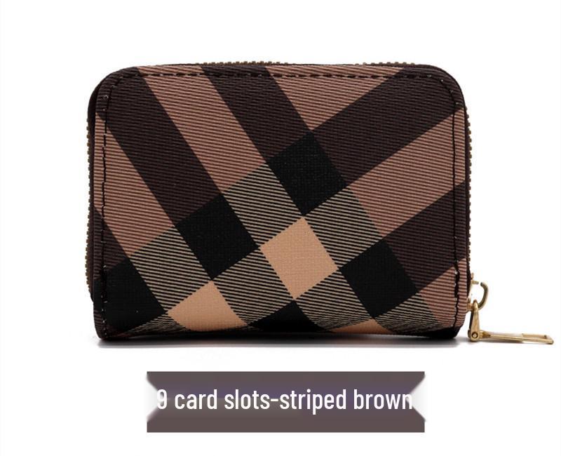 

Классический женский вместительный полосатый держатель для карт-аккордеон и кошелек для монет