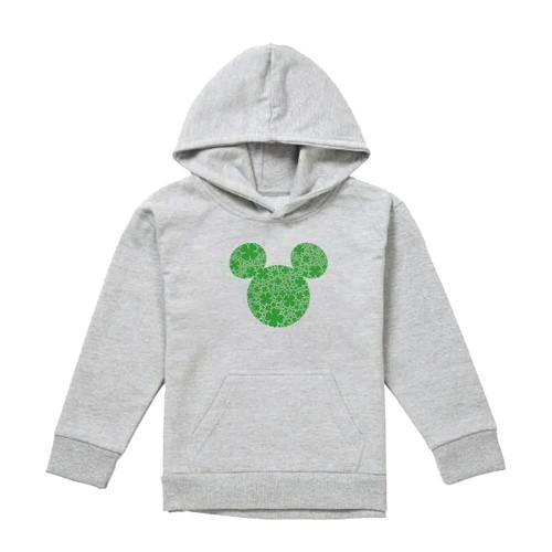 Disney Childrens/Kids Mickey Mouse Shamrock Ears Heather St Patricks Day Hoodie