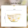 Ruhan Spring Violet Underglaze Ceramic Rice Bowl Set
