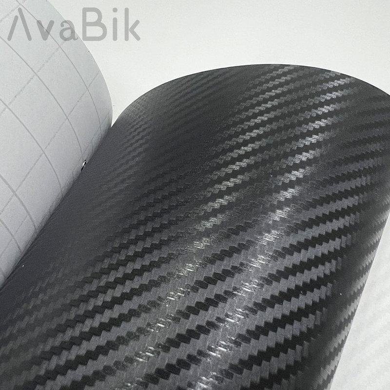 

3D Carbon Fiber Vinyl Retail Black T Wave Thick Car Wrap Sheet Roll Film for Vehicle Cover Film Console Laptop Car Body Stickers 30cm x 100cm