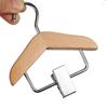 Mini Clothes Hanger Premium Wood Baby Clothes Hanger with Non-Slip Clips Practical Pet Clothes Hook