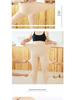 Plus Size Open Crotch Fleece-Lined Nylon Stockings, Thick Warm Leggings for Autumn/Winter