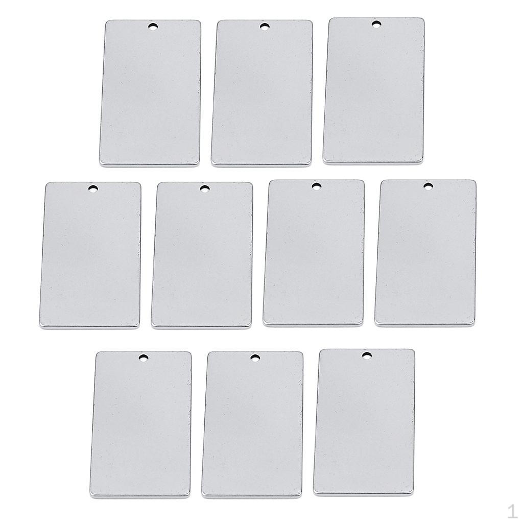 Пустые металлические бирки-подвески для DIY 9x25mm