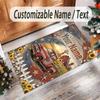 Truck Theme Crystal Velvet Rug Personalized Custom Name Text Soft Floor Mat Home Decor