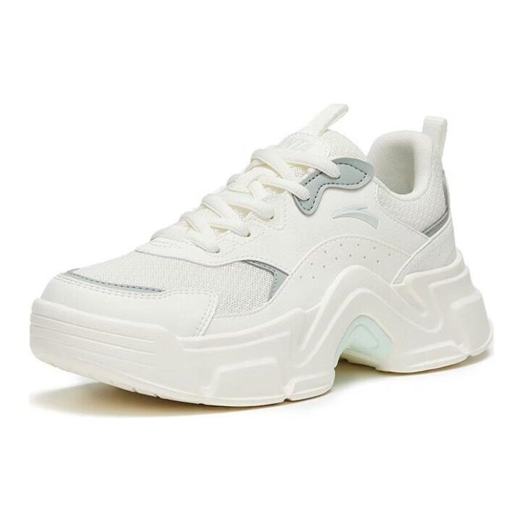 Anta Rabbit Shoes Casual Shoes Thick Sole Height Increasing Shock Absorption Non-Slip Wear-Resistant Low-Top Lifestyle Casual Shoes 922328816-1