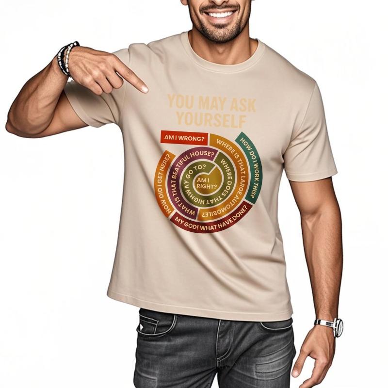 Oversized Summer Unisex Tshirt You May Ask Yourself Am I Wrong  Where Is That Land  How Do I Work  That Beautiful