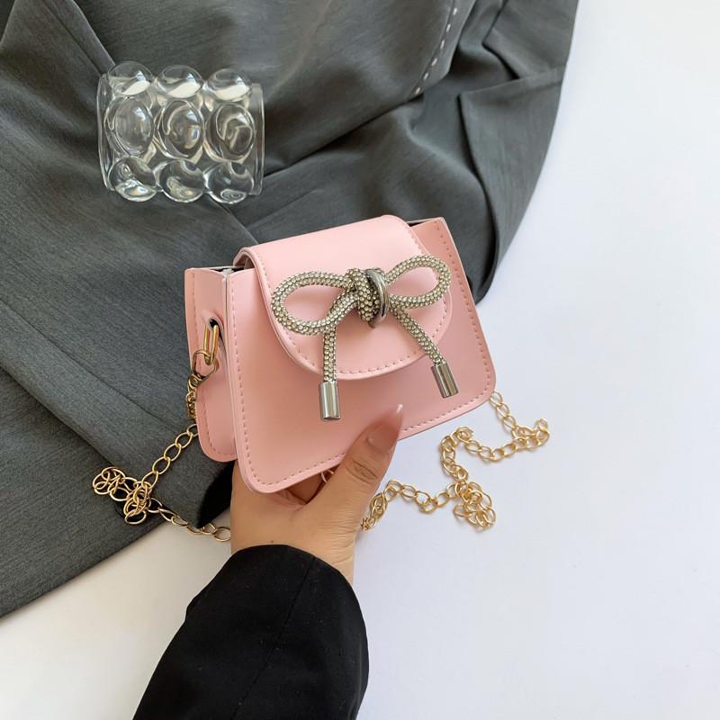 Stilvolle Koreanische Mode Schleife Handtasche Für Damen Lässig Sommer Kleine Quadratische Tasche