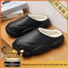 Winter Cotton Slippers: Non-slip, Waterproof, Thick-soled, Warm Velvet, Closed-toe for Men & Women