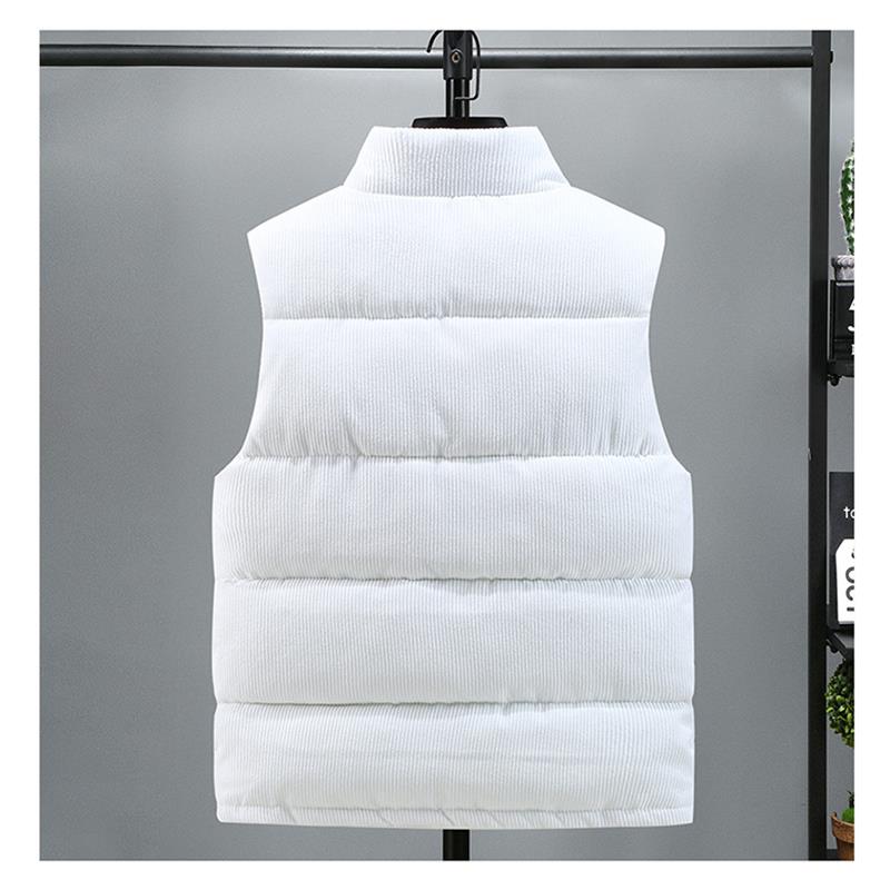 Corduroy Men's Vest Down Cotton Undershirt Fall And Winter Men's Thickened Cotton Couple Jacket Cotton Clothing
