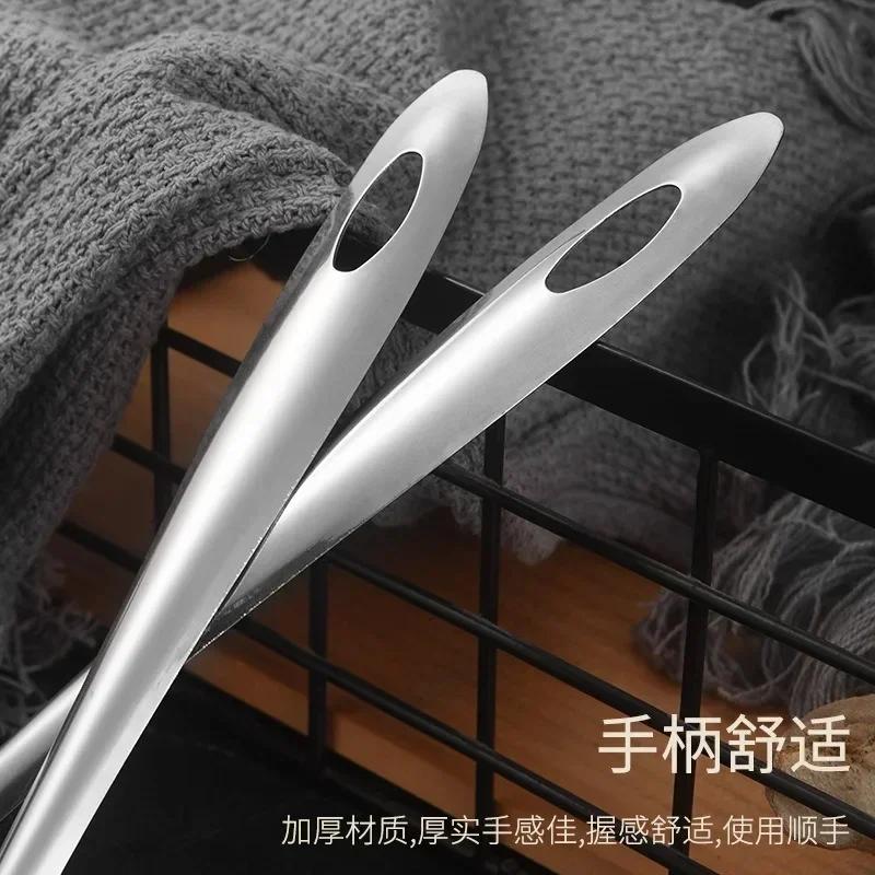Stainless Steel Spoon Long Handle Soup Ladle Skimmer Korean Tablespoons Home Serving Porridge Scoop Kitchen Cooking Utensils