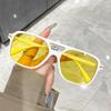 T-Shaped Double Beam Sunglasses Square Sunglasses Retro High-End Sunglasses