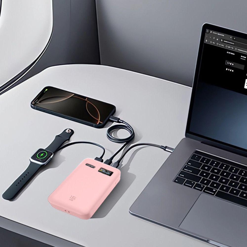 Shockproof Silicone Case Solid Color Dustproof Protective Cover Soft Portable Carrying Case for CUKTECH No.15 AIR 15000mAh 100W