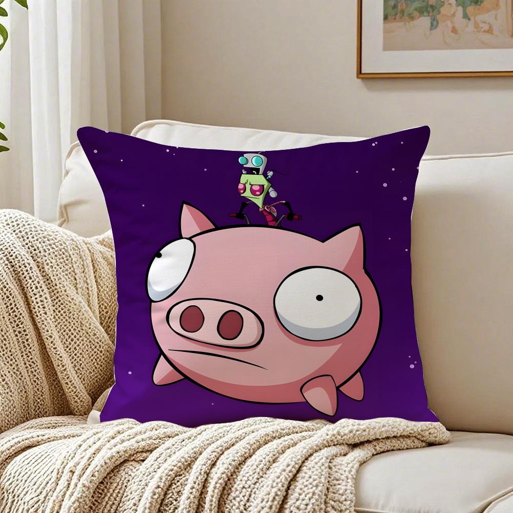Animation I-Invader Cushion Cover Pillowcase Anti-Dustmite Living Room Sofa Decor Cushion Room