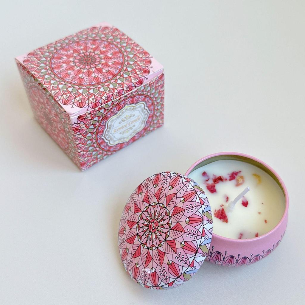 Soy Wax Dried Flower Scented Candle – Wedding & Birthday Aromatherapy Gift