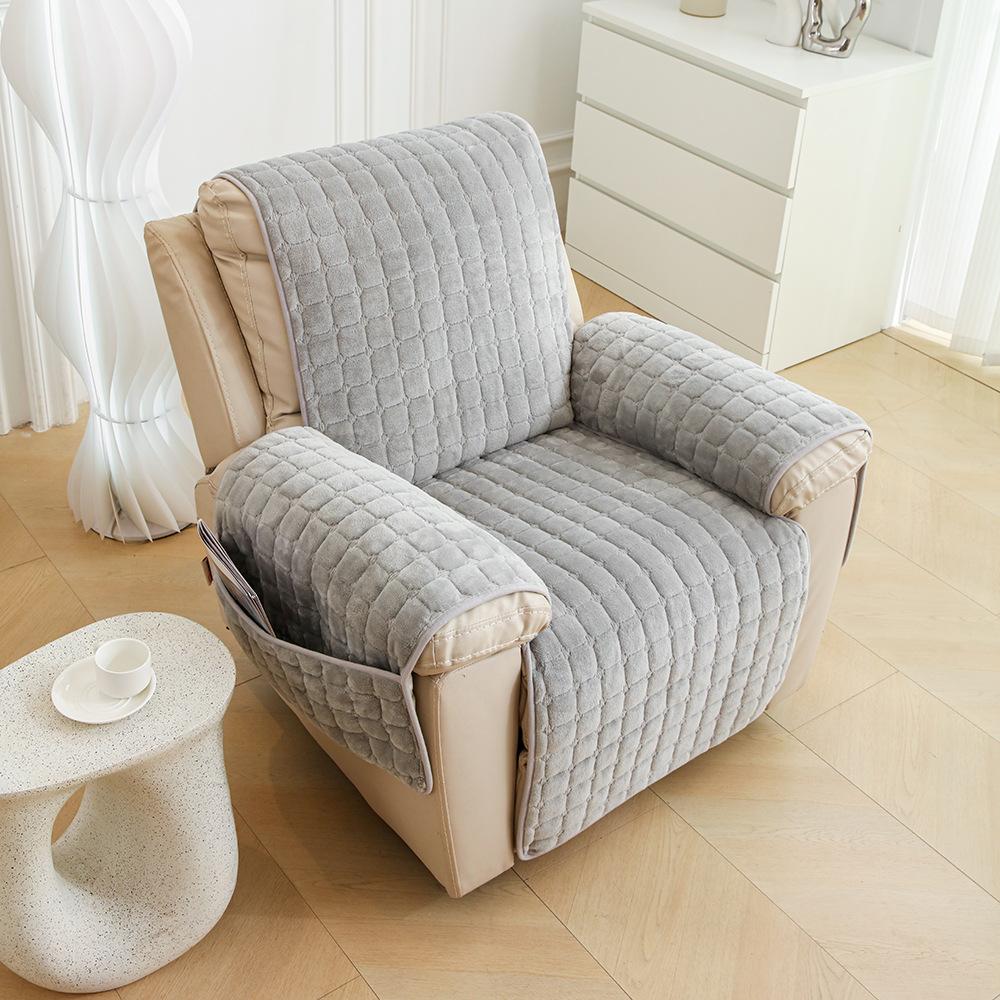 Flannel Chivas First Class Sofa Cushion Cover Cover Cloth Massage Chair Leather Lazy Person Anti Slip Single Seat Cushion
