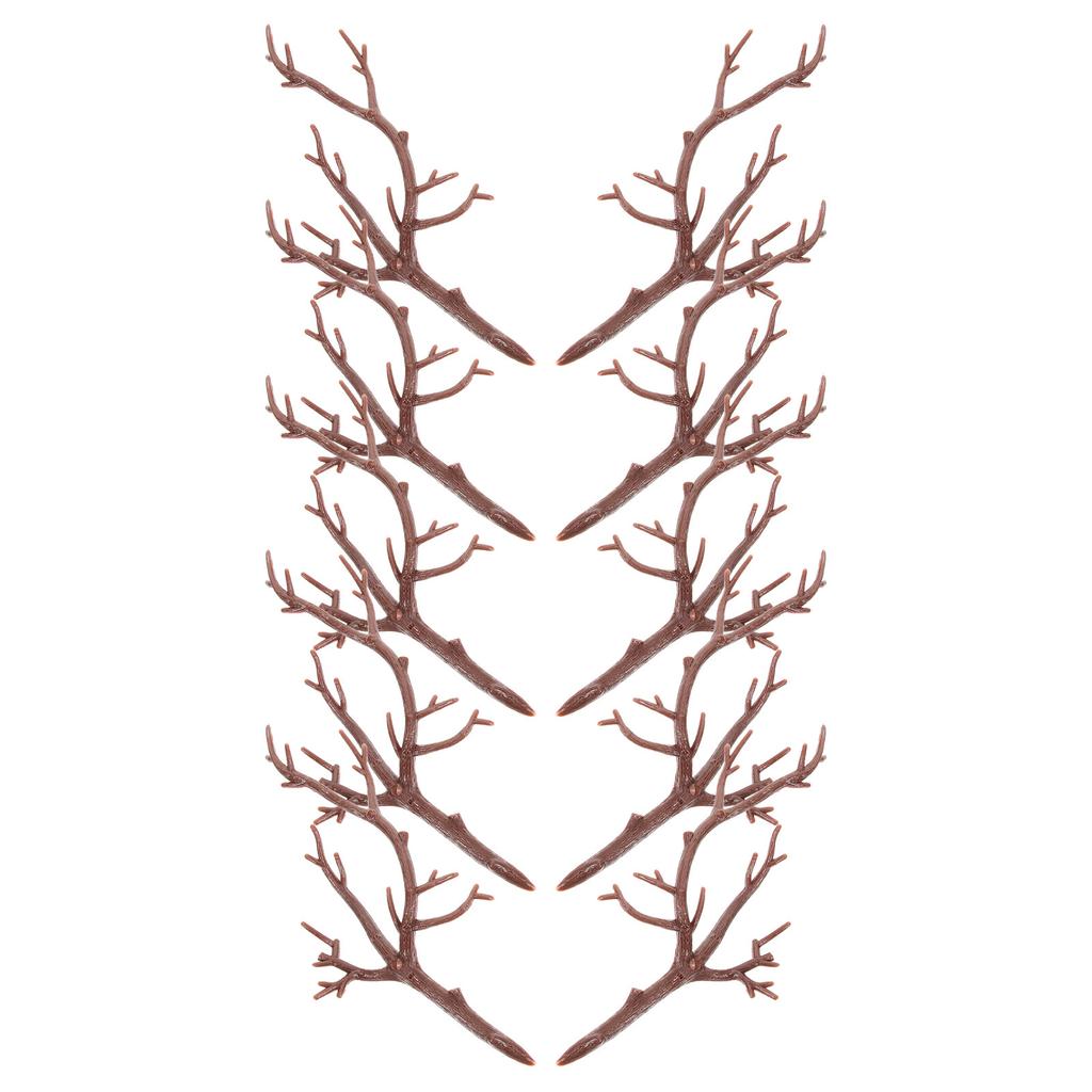 10Pcs Plastic Branch Decors Artificial Antler Shaped Twigs for Centerpiece Decoration Outdoor Indoor Event Setup