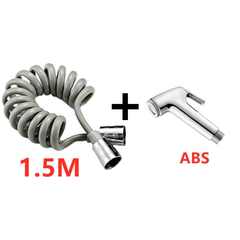 

Двойной контроль Двухрычажный Смеситель из нержавеющей стали 1 вход 2 выхода Ручной биде Туалетный водяной распылитель - Аксессуар для ванной серый