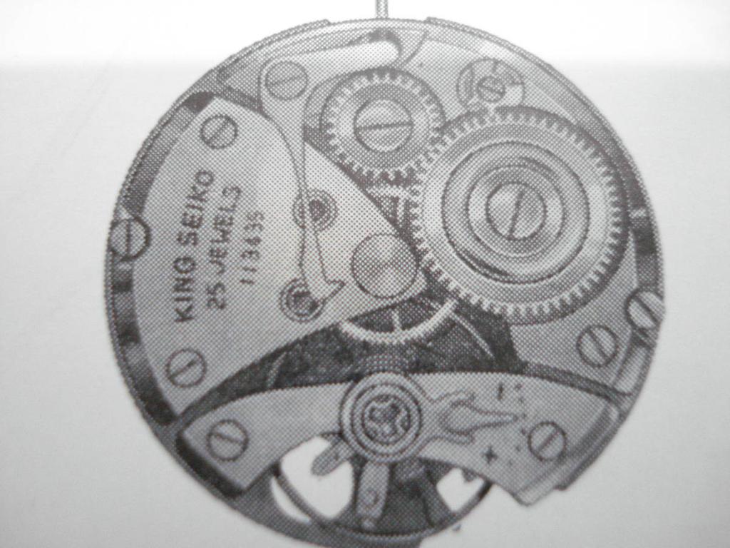 King SEIKO with regulating 25 Second wheel barrel with Excellent mechanism. jewels. (KSK) pinion. condition.
