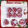 6 Pieces Christmas Hanging Decorations Xmas Decor Decorative Balls Baubles for Home