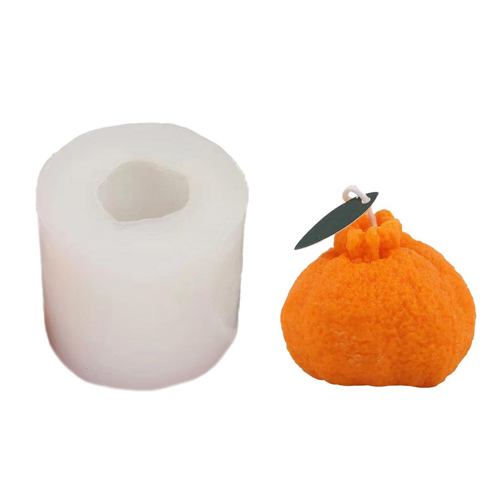 Tangerine Shape Silicone Molds for Candle Soap Chocolate Candy Fruit Shaped Silicone Candle Molds for Epoxy Resin