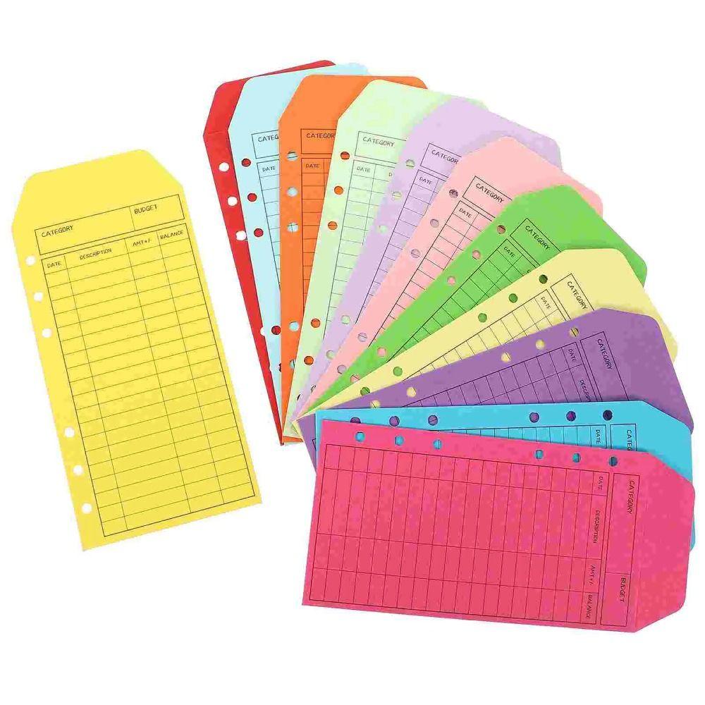 12pcs/set Cardstock Cash Envelope Thickened Kraft Paper Envelopes Budget Envelope  Daily Expenses