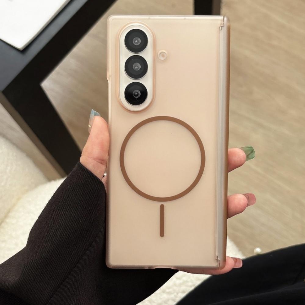 Samsung Z Fold 7 6 5 4 Luxury Matte Skin Feeling for Magsafe Magnetic Phone Case Samsung Z Flip 7 6 5 Shockproof Anti Drop Cover