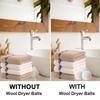 6Pcs Reusable Wool Dryer Balls Clothes Softener Laundry Fleece Dryer Ball Kit Home Clothes Dryer Washing Machine 34567Cm