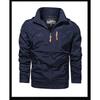 Autumn and Winter New Men's Fashion Jacket Hooded Windbreaker Outdoor Casual Jacket Coat