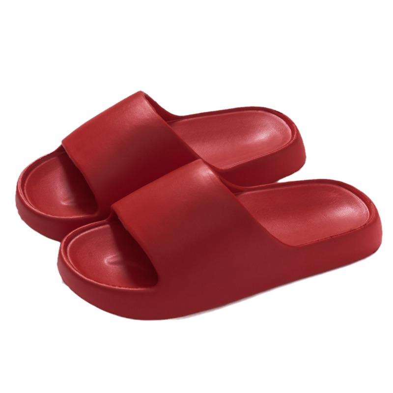 Wedding big red cool slippers EVA soft elastic women's indoor home non-slip cool slippers men's price