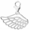 Silver Pendant with Carabiner Angel Wing Heaven Silver 925