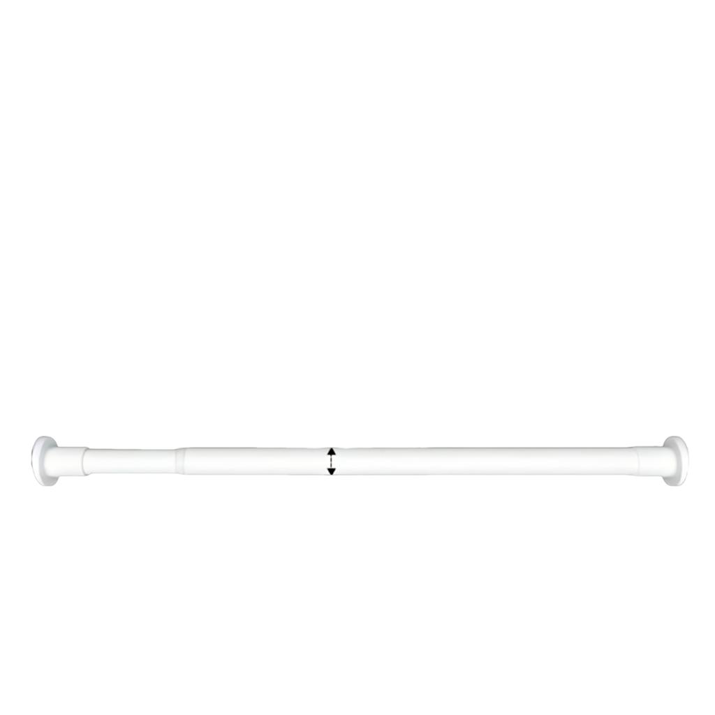 1pc No-Drill Telescopic Rod With Built-In Spring - Strong  Support For Shower Curtains, Drying Racks, Window , Roman Rods & Wardrobe Support