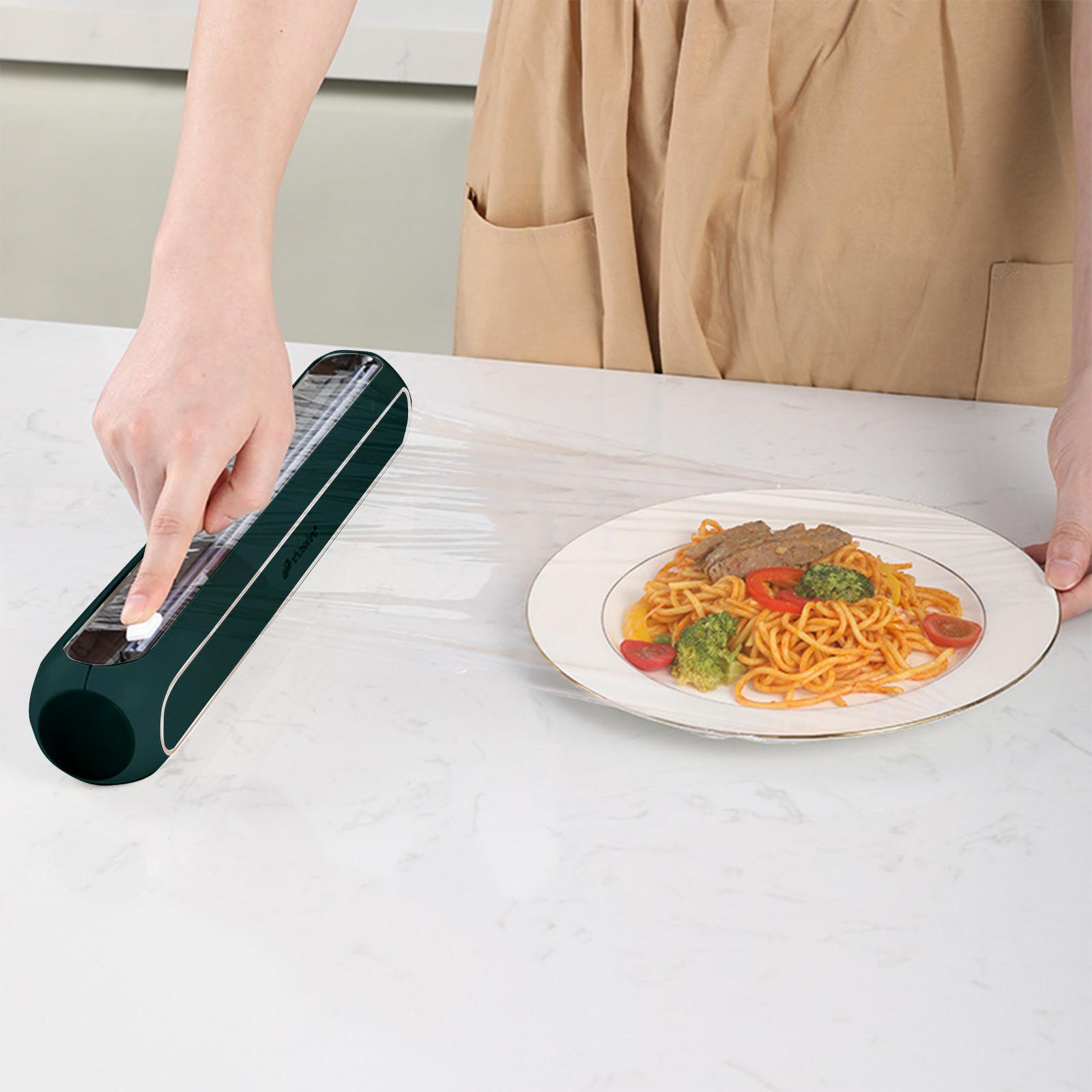 

Диспенсер для пластиковой пленки с резаком Диспенсер для пластиковой пленки многоразового использования Диспенсер для пластиковой пленки с выдвижным резаком Подходит также для алюминиевой фольги и оловянной фольги Free Size темно-синий