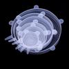 6-Pack Various Sizes Silicone Stretch Lids Retain Freshness Reusable Cover for Bowl