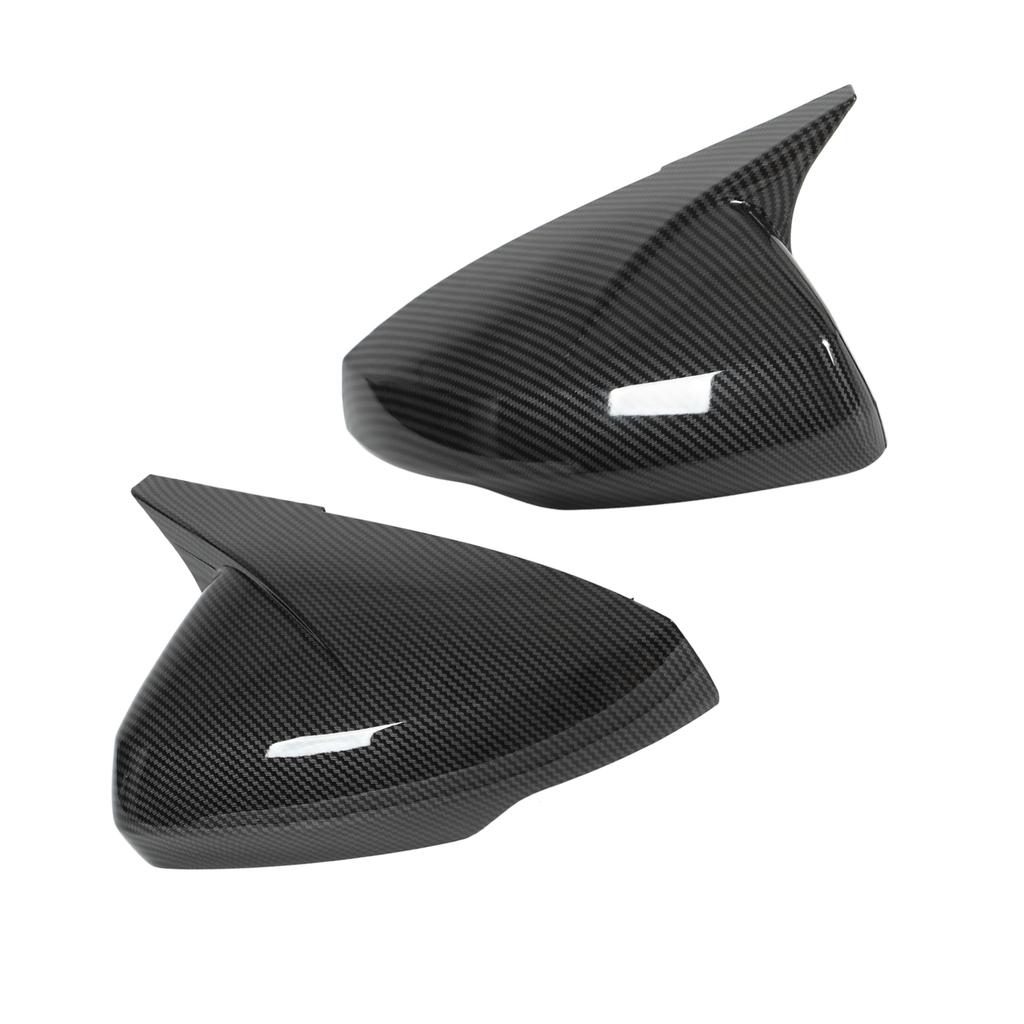 Pair Rr View Mirror Protective Covers Left Right Snap In Replacement for MK6 2018+(Glossy Black )