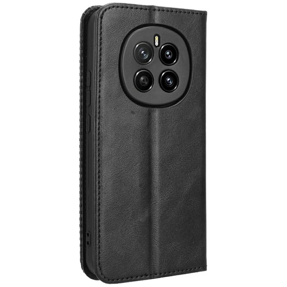 For Honor Magic7 5G Leather Case Wallet Stand Retro Texture Phone Cover