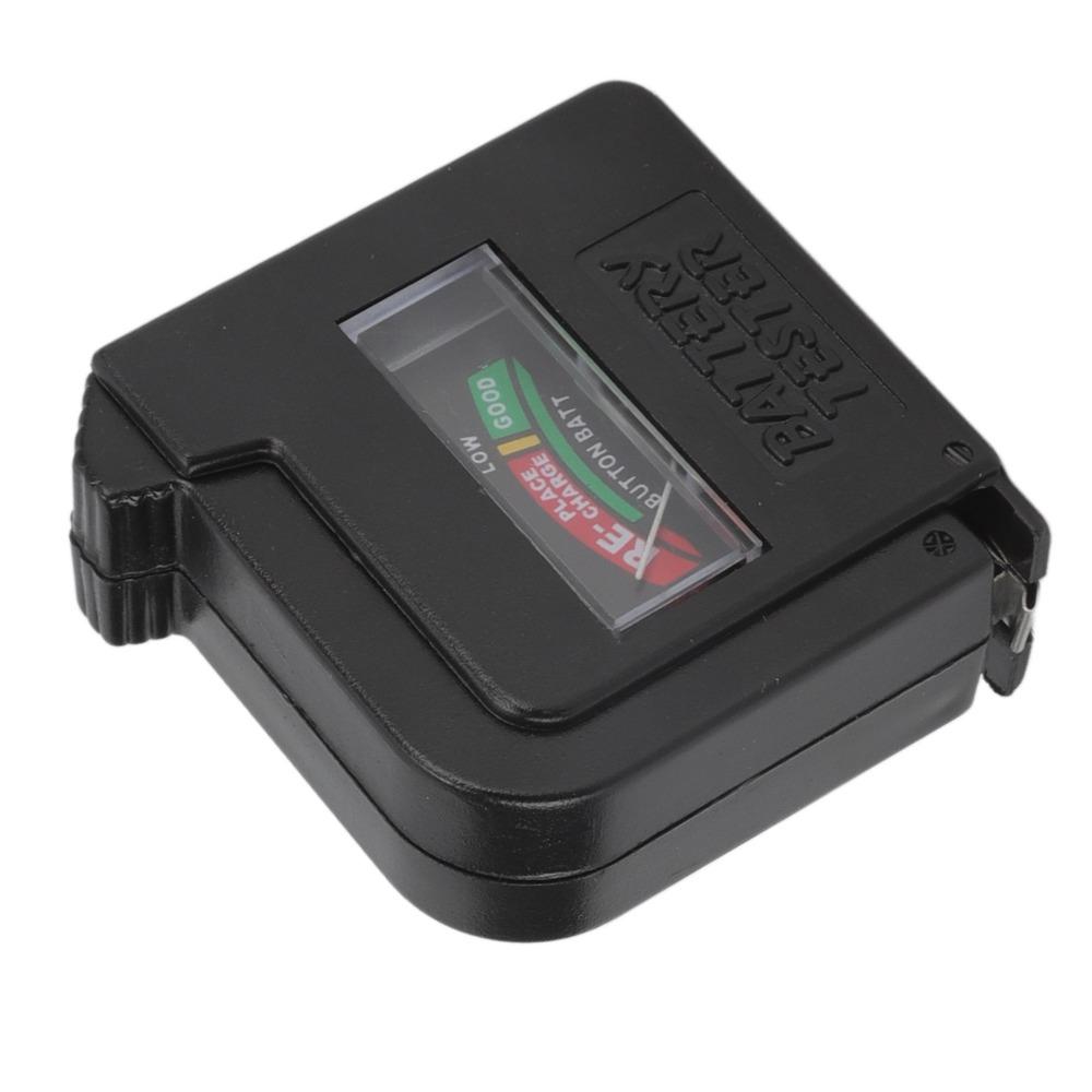 Black Battery Capacity Tester ABS Battery Charge Checker Small Battery Volt Tester