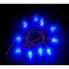 Guirlande pomme de pin lumineuse 10 Led bleue