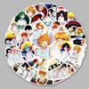50 Sheets Promised Neverland Anime Stickers: Cartoon Graffiti for Laptop, Suitcase, or Car