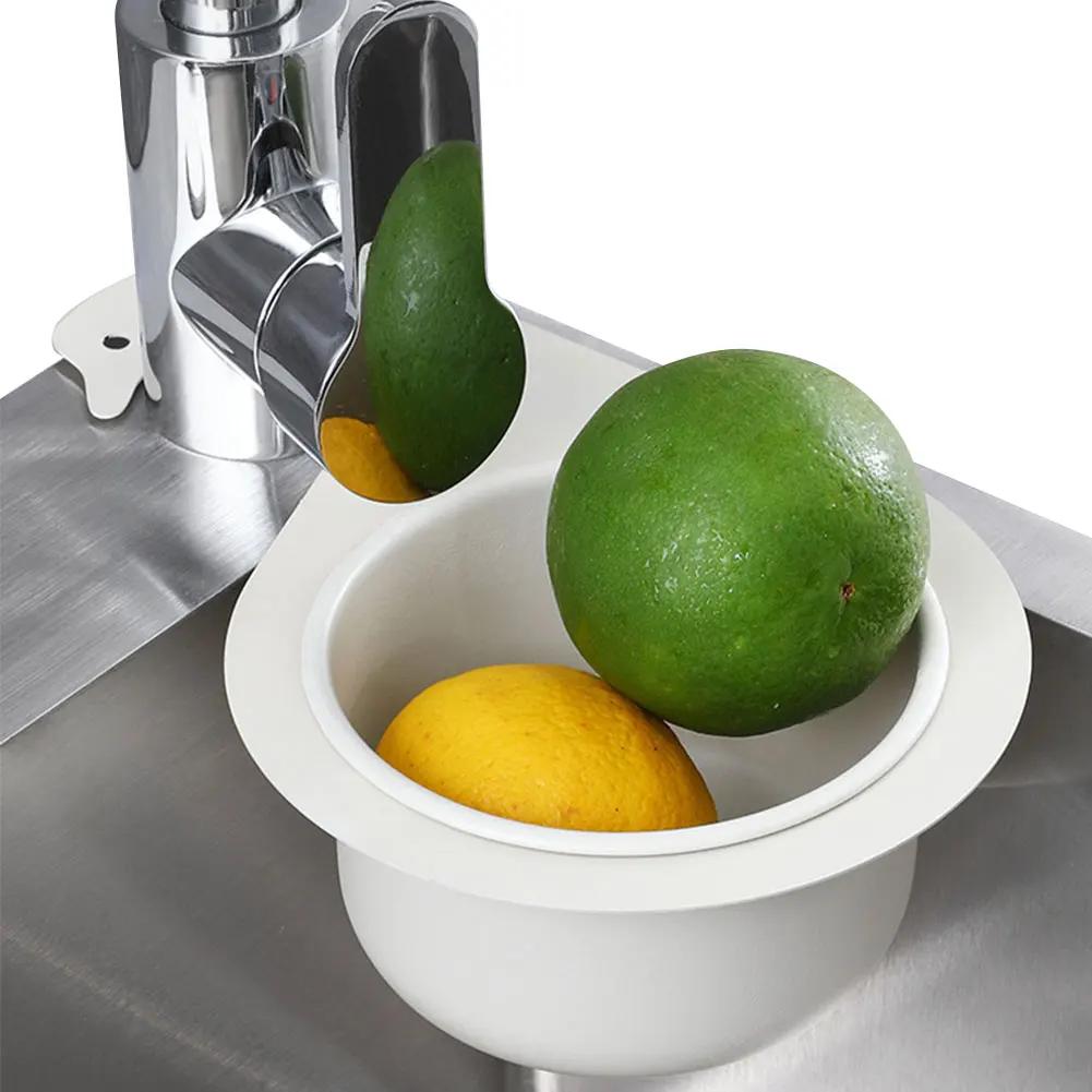 1/2PCS Kitchen Sink Drain Basket Stainless Steel Swan Food Vegetables Peel Egg Filter Corner Sink Strainer Dry Drainage Racks