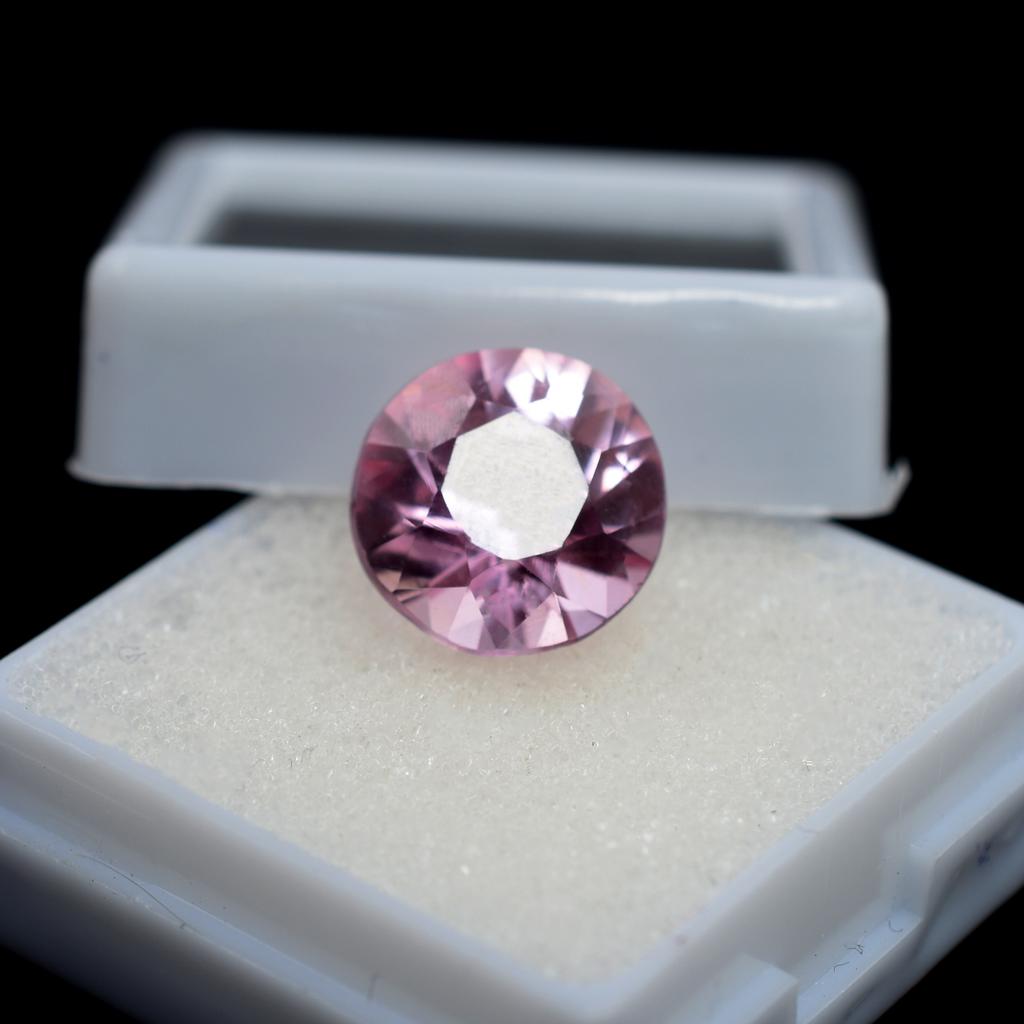 Certified Natural Padparadscha Sapphire 6.30 Ct Round Rare Loose Gemstone