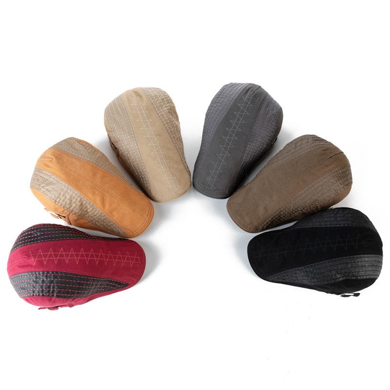 New Casual Hat Men's Fashion Cap Sun Protection Shade Beret Women Painter Forward Hat Cotton