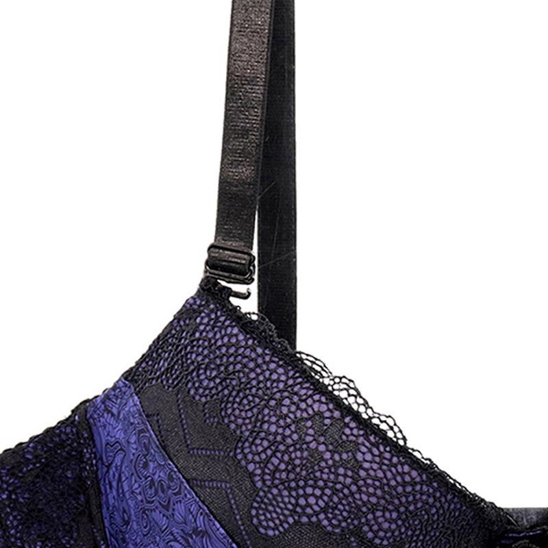 Set Reggiseno Taglie Forti da Donna Sexy Pizzo Spalline Staccabili Reggiseno Confortevole Traspirante 85D - 110D 2041