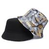 Design Print Letter Bucket Hat Spring Summer New Outdoor Sun Hats Fashion Football Letter Print Fisherman Cap Men