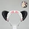 Fasce per Capelli con Orecchie da Gatto Peluche Per Costumi da Cameriera Anni 2000 Accessorio per Capelli Morbido con Fiocco a Nastro 6 Colori