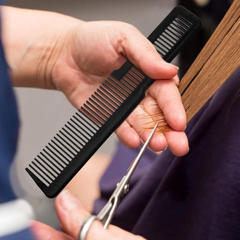 12pcs Hair Cutting Comb Fine Tooth Styling Barber Styling Carbon Fiber Hairdressing Combs Anti-Static Comb for Home Salon Barber