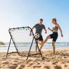 Adjustable Rebounder Net Kickback Target Goal for Teens Adults Training, Black
