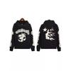 Unisex Retro Distressed Print Hoodie - Herbst/Winter Mode