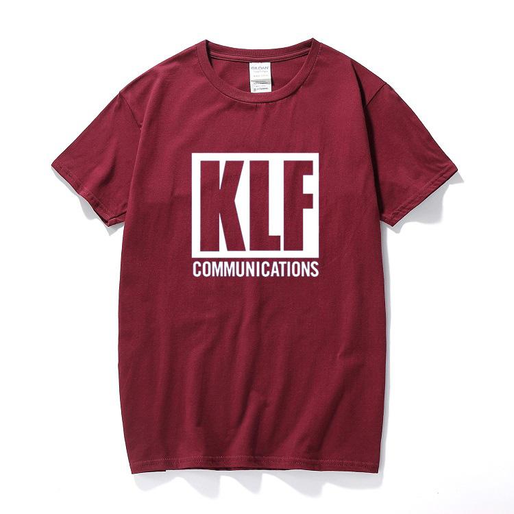The Klf Communications Letter Printed Unisexs Unisex T Shirt Tshirt 2024 New Short Sleeve O Neck Cotton Tshirt Tee Camisetas Hombre