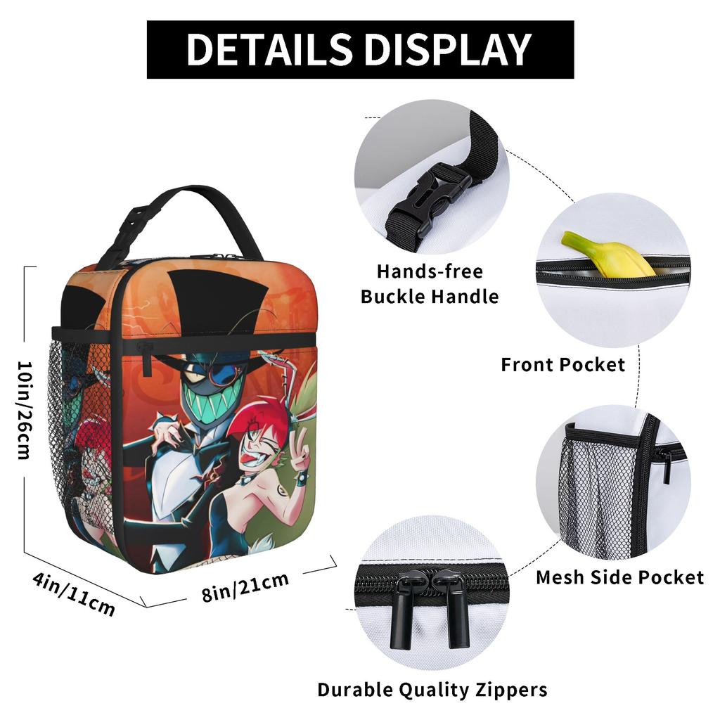 Insulated Lunch Box Villainous Comdy Accessories  Storage Food Box Ins Style Cooler Thermal Lunch Box For School